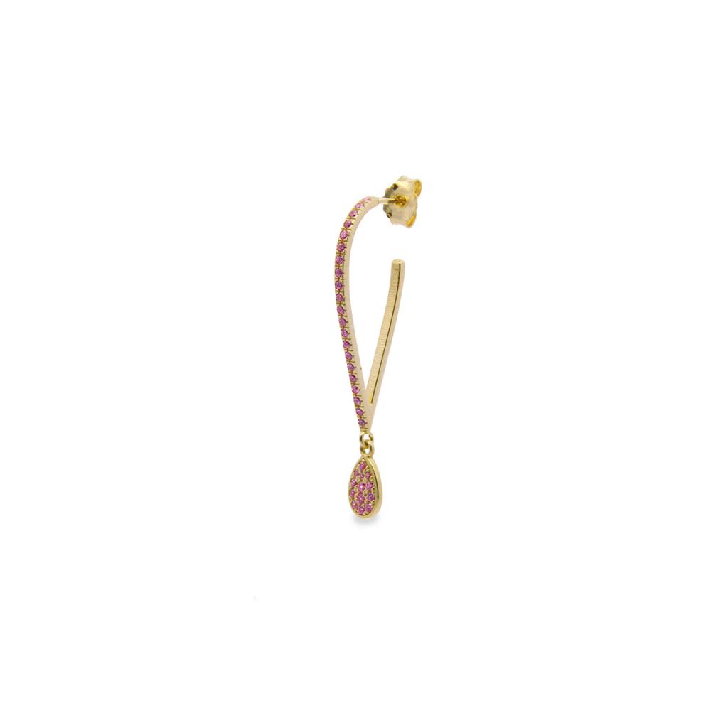 Mono Orecchino Rue Des Mille Line Drop - RUE DES MILLE