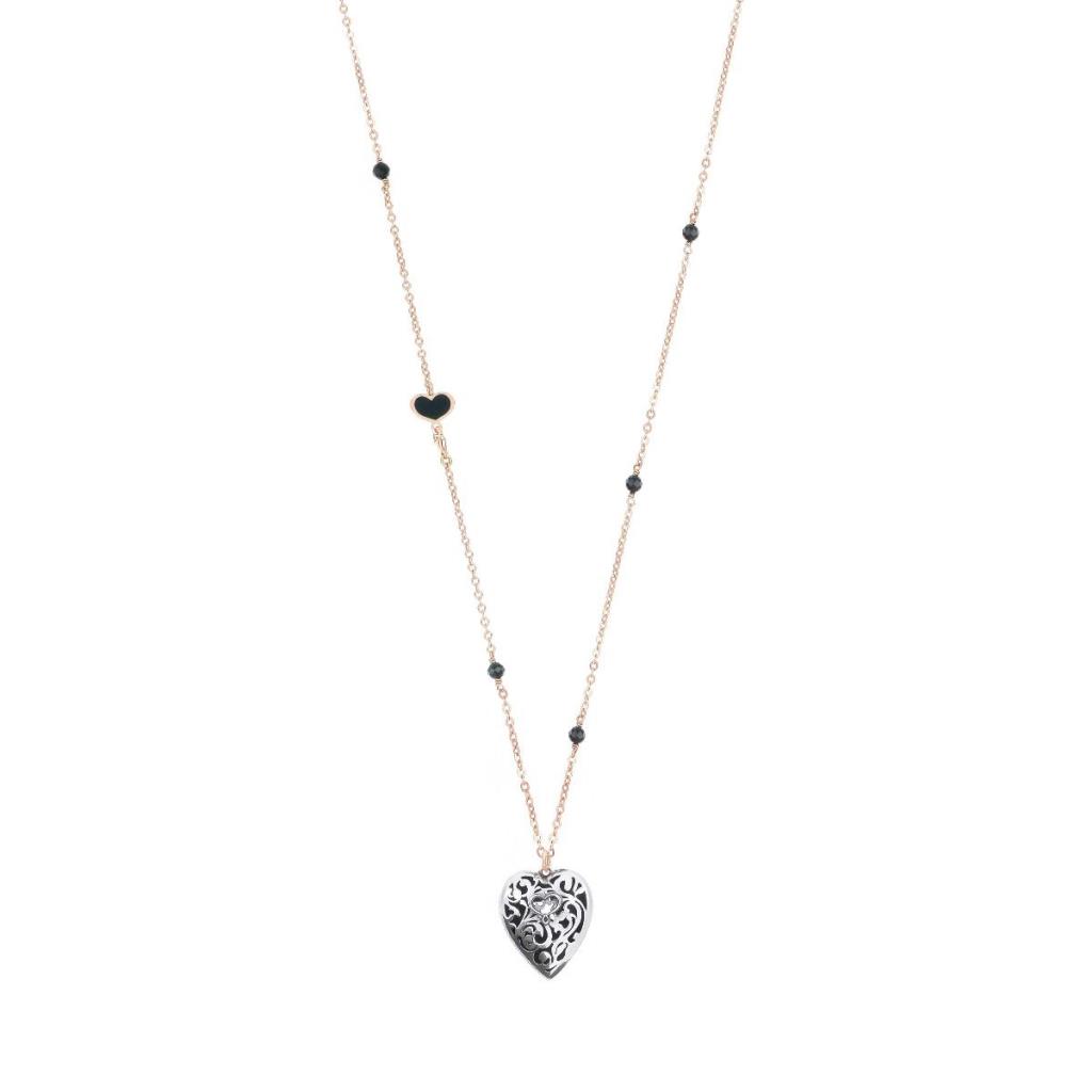 Girocollo Maman et Sophie Cuore Vittoriano Brunito con Spinelli - MAMAN ET SOPHIE