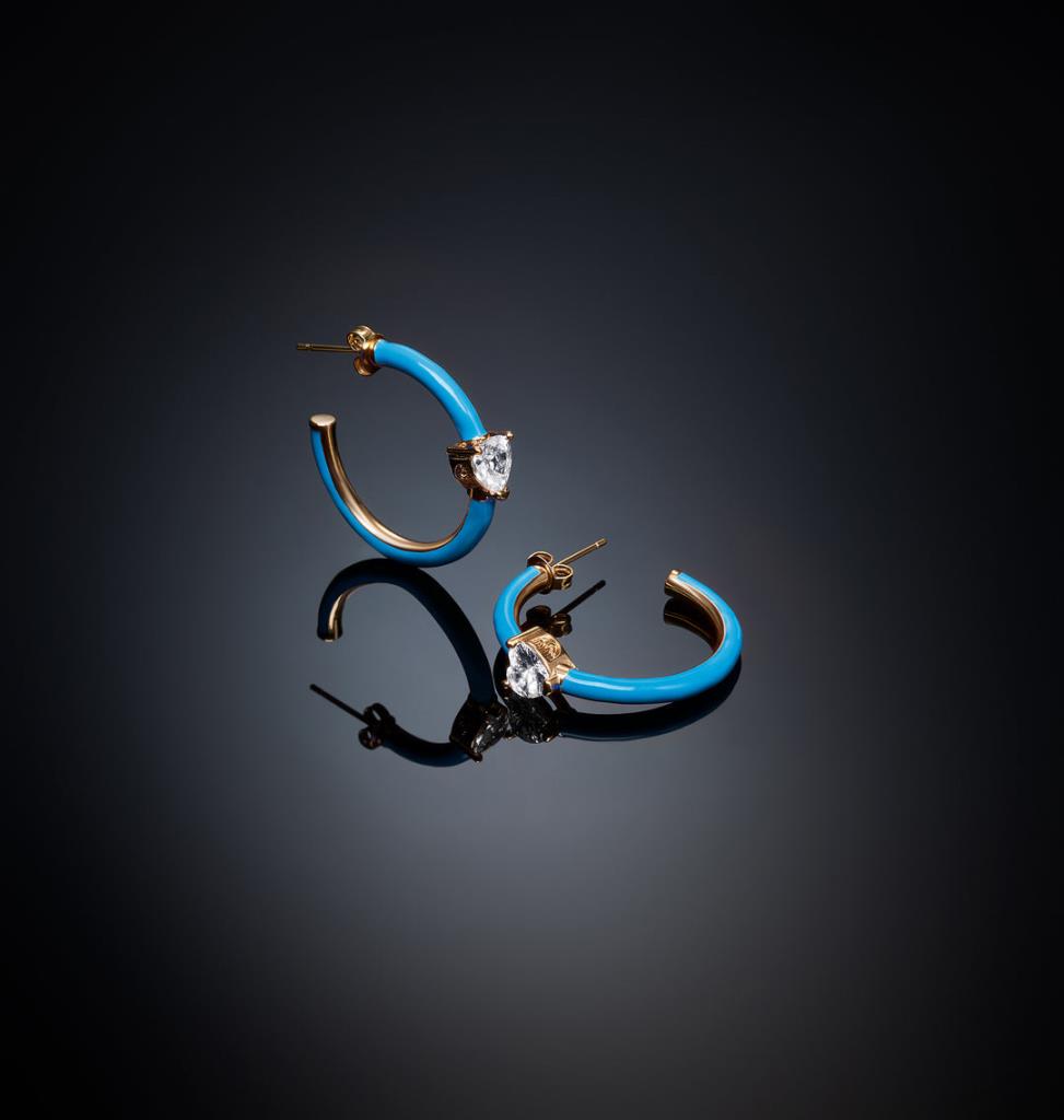 Orecchini Love Parade Blu 27mm Chiara Ferragni - CHIARA FERRAGNI