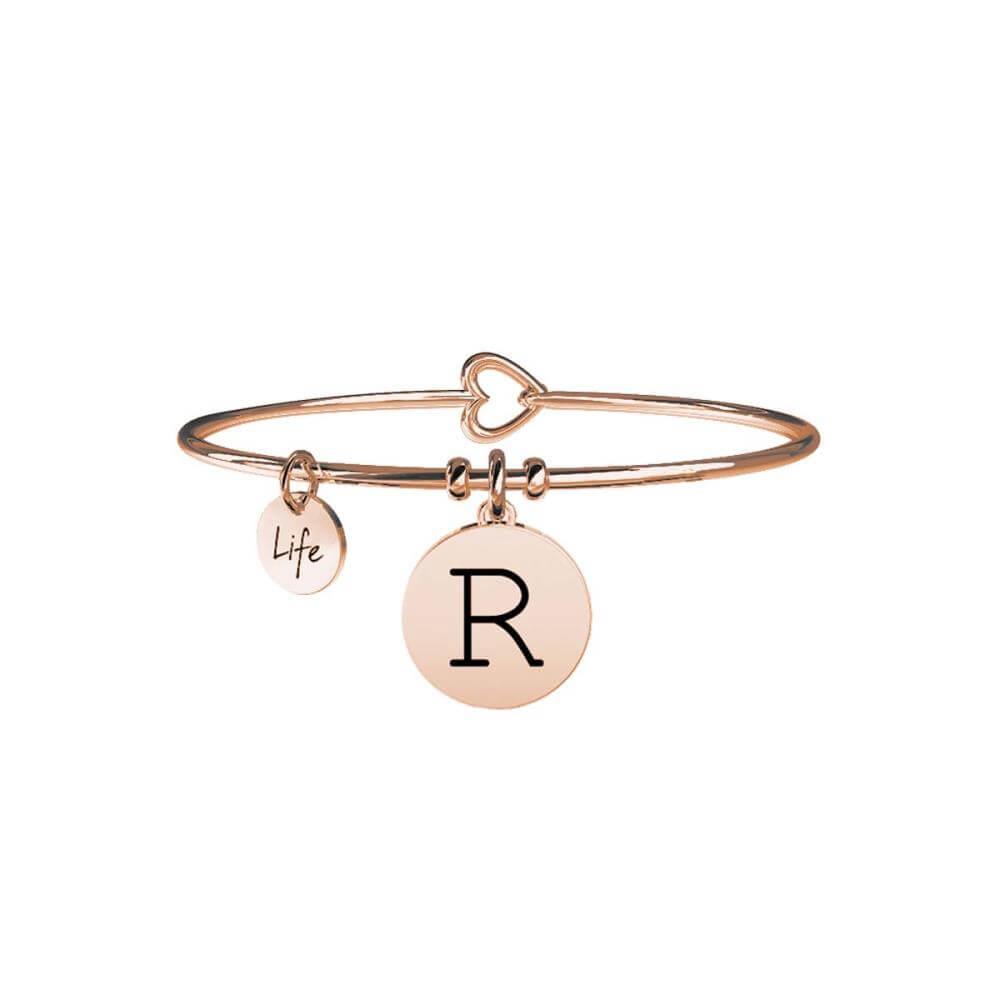 Bracciale kidult Lettera R Ros&egrave; - KIDULT