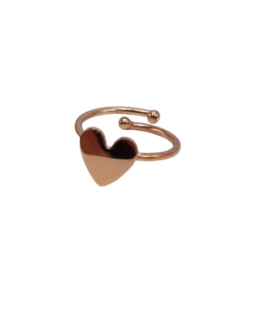 Anello Heart Oro Rosa Boule - LORENZO SEGONI SILVER
