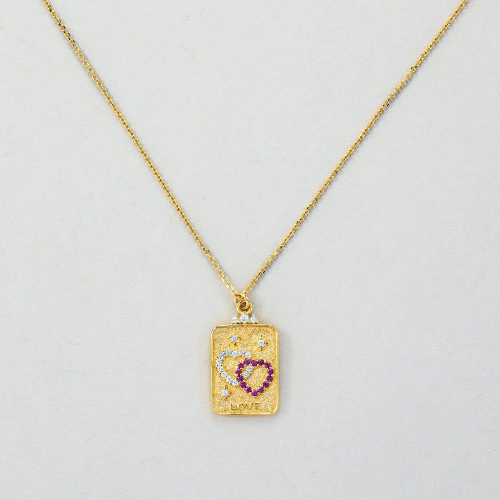 Collana Targhetta Love - VERSARI ACCESSORIES