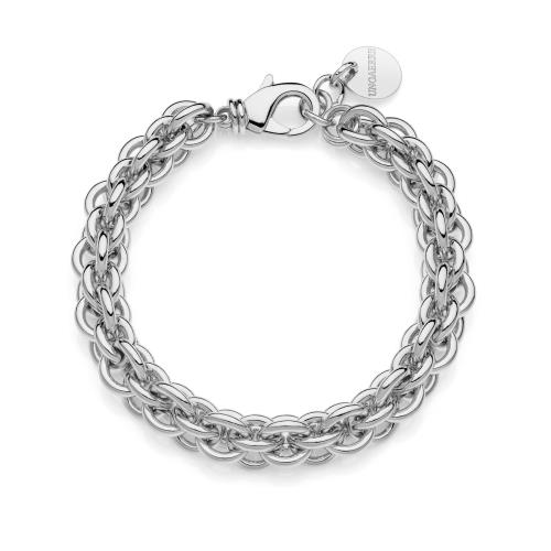 Bracciale multifilo in catena rolò argentata - UNOAERRE