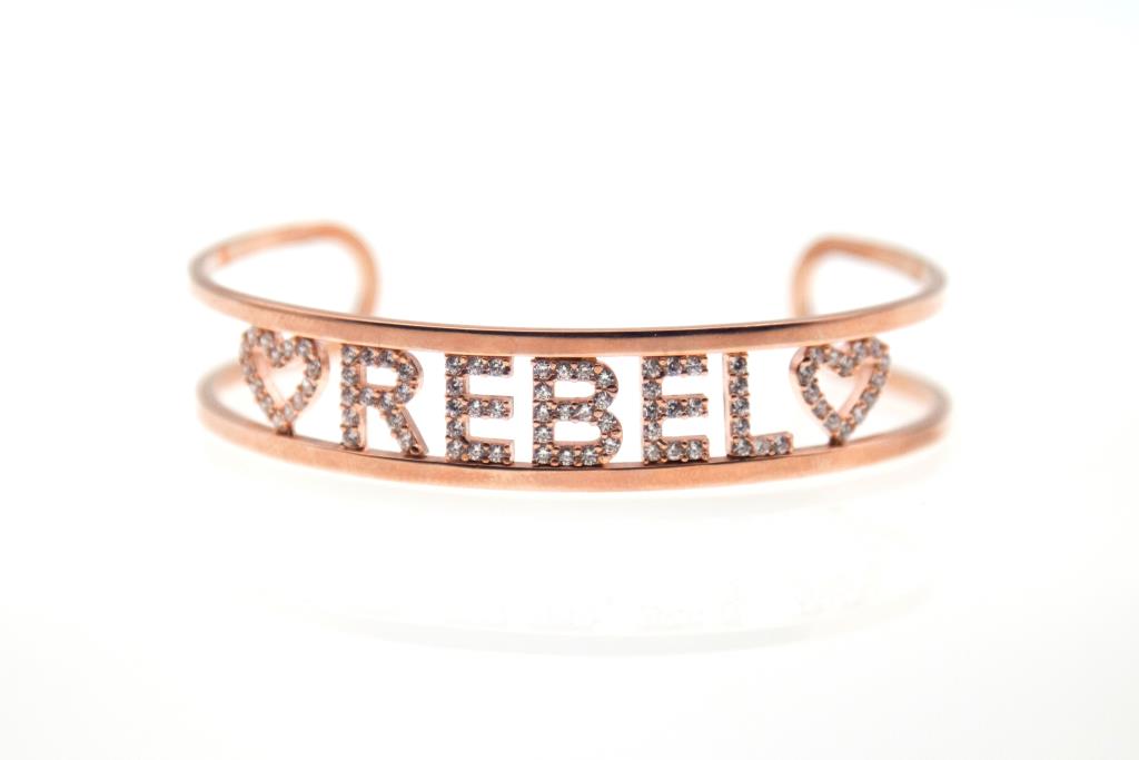 Bracciale Rigido Rebel - LORENZO SEGONI SILVER