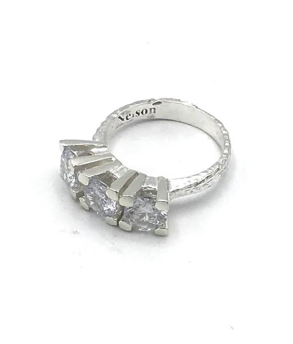 Anello Nelson Trilogy Bianco - NELSON