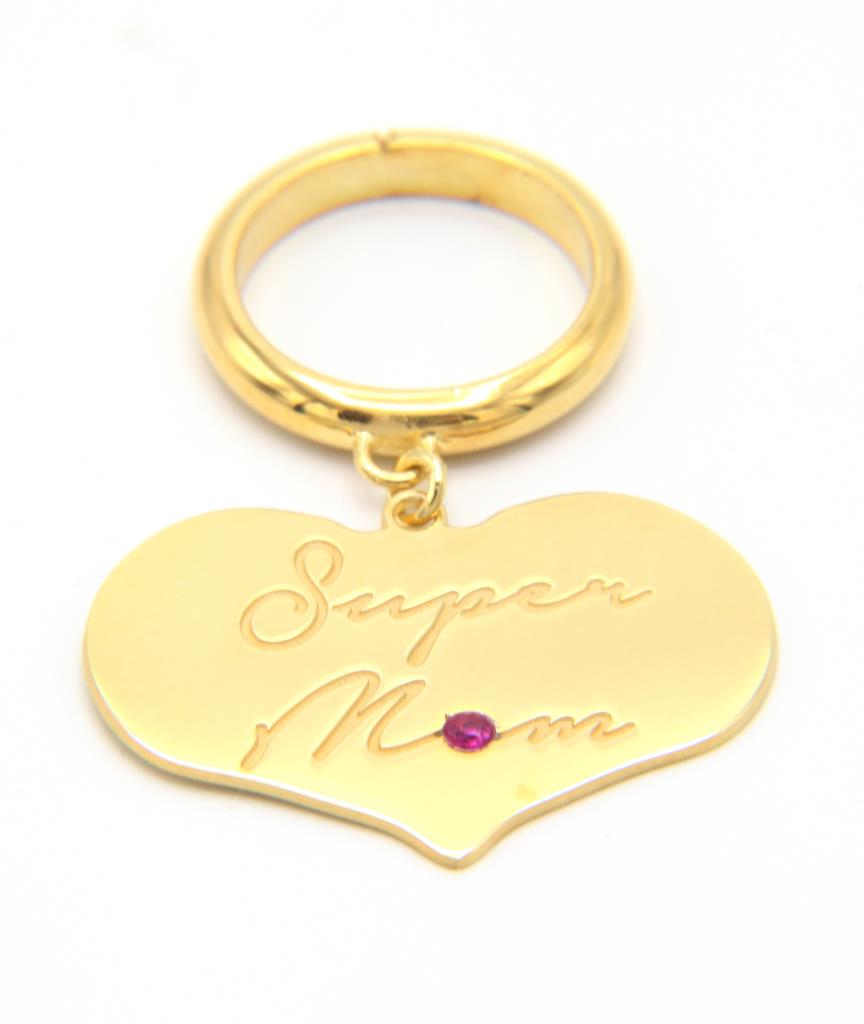 Anello "Super Mom" Personalizzabile - LORENZO SEGONI SILVER