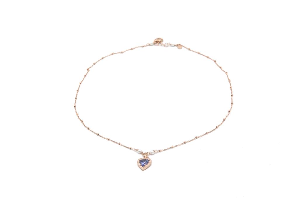 Collana Sacramore Firenze Cuore Blu  - SACRAMORE FIRENZE