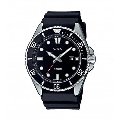 Casio Collection MTP-1303L-7BVDF - Orologio Analogico Uomo Con Calendario - Cinturino In Pelle, Quadrante Bianco, Movimento Al Quarzo