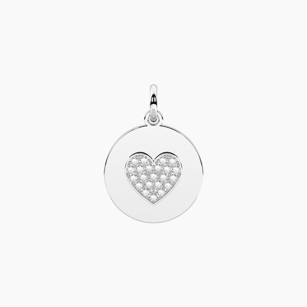 Ciondolo con scritta super mom e cuore - KIDULT COMPONIBILE