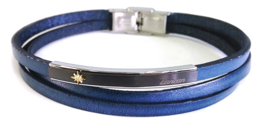Bracciale Zancan pelle Blu - ZANCAN