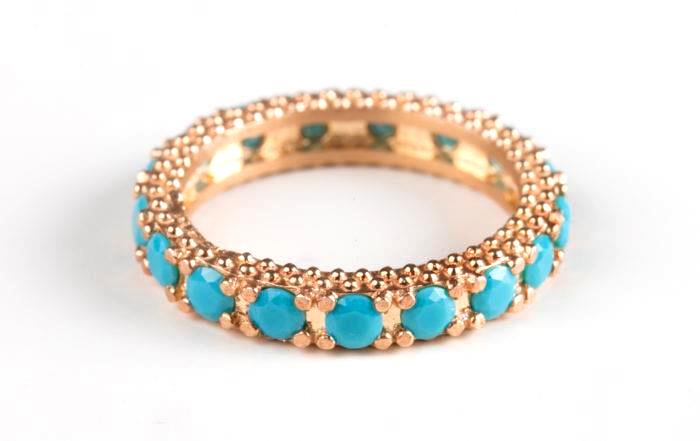 Anello Nelson Mini Marrakech Dorato turchese - NELSON
