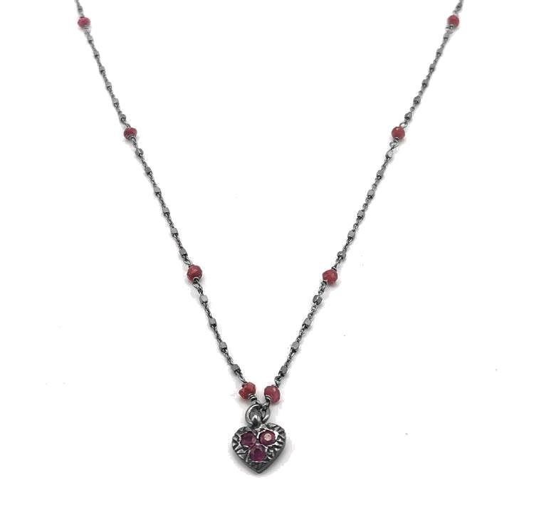 Collana Sacramore Firenze Cuore Rubini - SACRAMORE FIRENZE