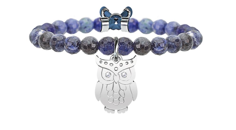 BRACCIALE SODALITE E ACCIAIO 316L - KIDULT