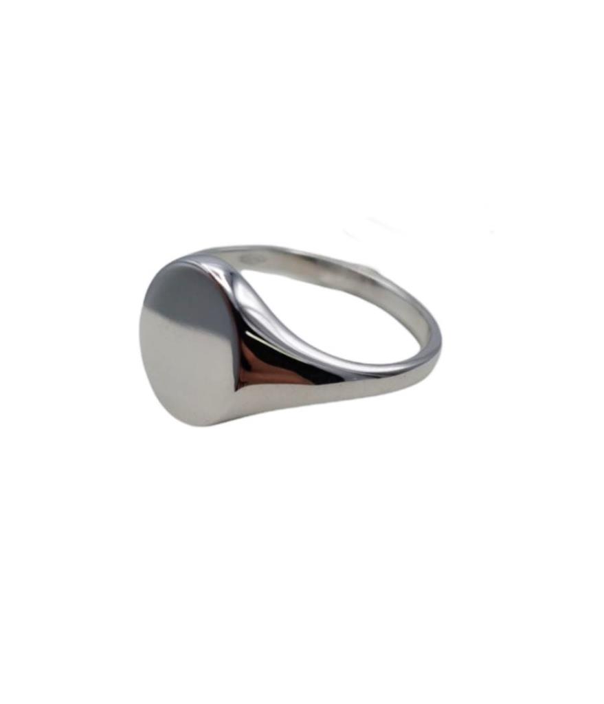 Anello chevalier on sale oro bianco