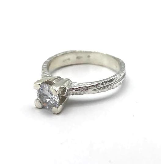 Anello Nelson Solitario Bianco - NELSON