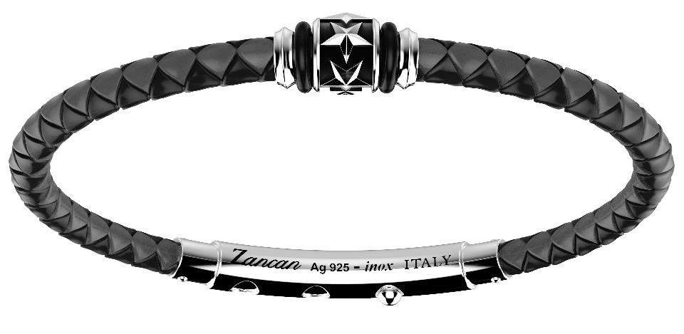 Bracciale Zancan Silicone Intrecciato E Argento - ZANCAN