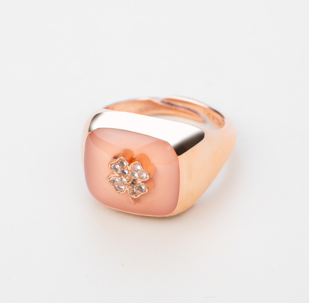 Anello Square Quadrifoglio - VERSARI ACCESSORIES