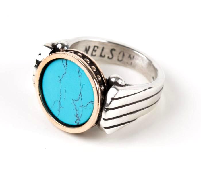 Anello Nelson Kichwa Grande Turchese - NELSON