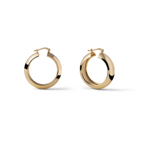 Orecchini a cerchio dorati - UNOAERRE