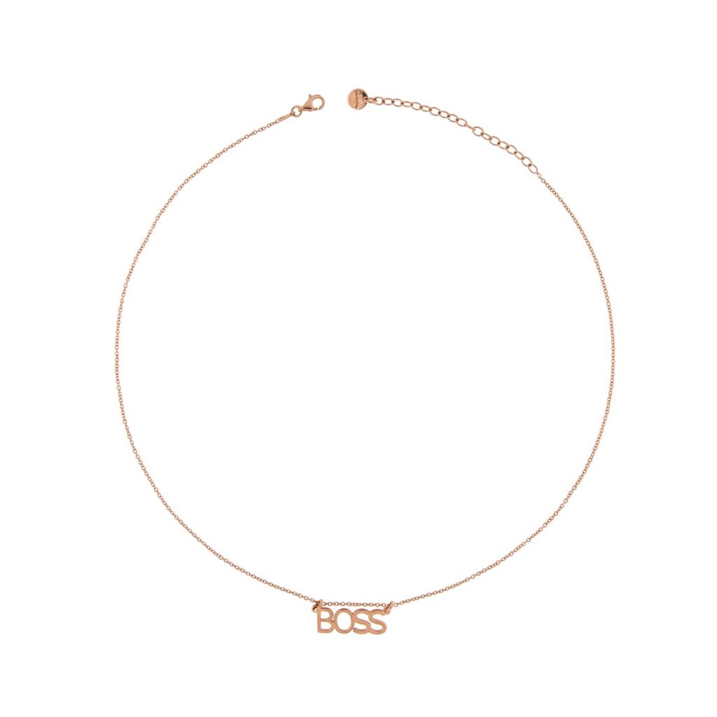 Collana Girocollo Rue des Mille scritta BOSS - RUE DES MILLE