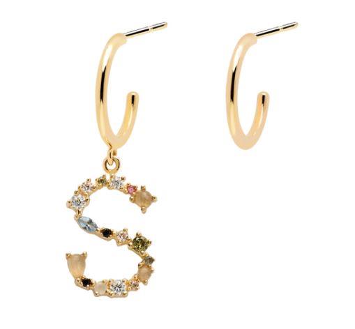 Orecchini P D Paola Iniziale S - PDPAOLA