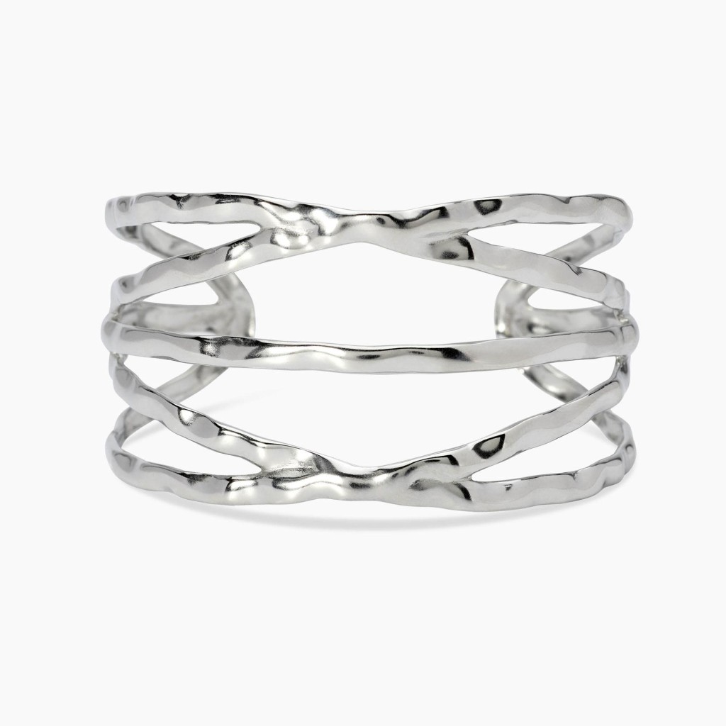 Bracciale cuff in acciaio martellato STYLE 73 - KIDULT