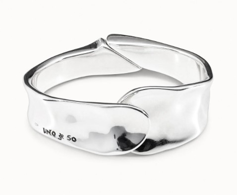 Bracciale placcato in argento sterling dallo stile minimalista donna - UNO DE 50