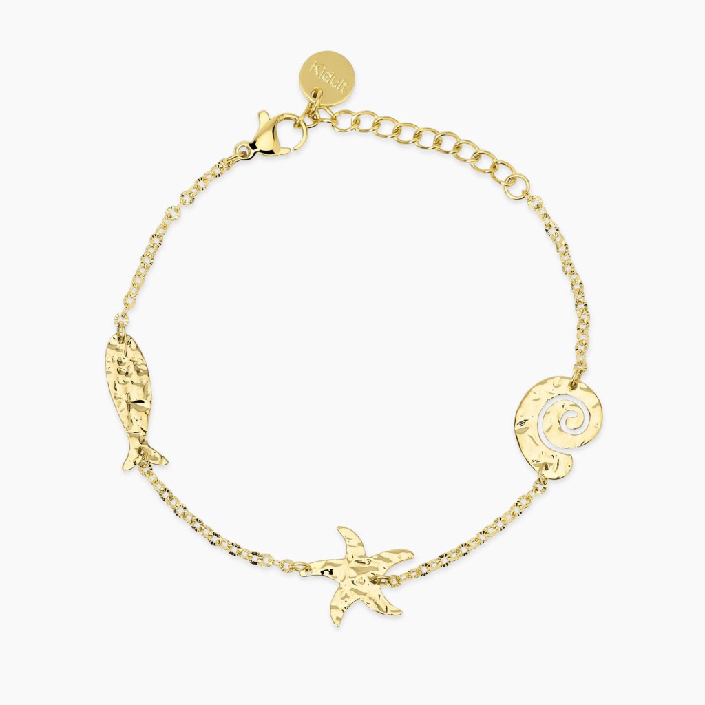 Bracciale dorato con elementi marini - KIDULT