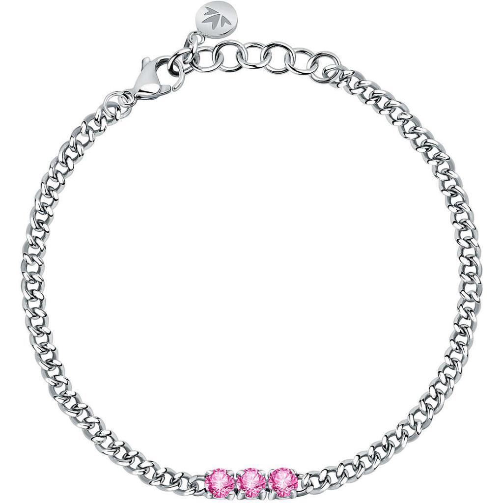 Bracciale Morellato Catena Cristalli Rosa - MORELLATO