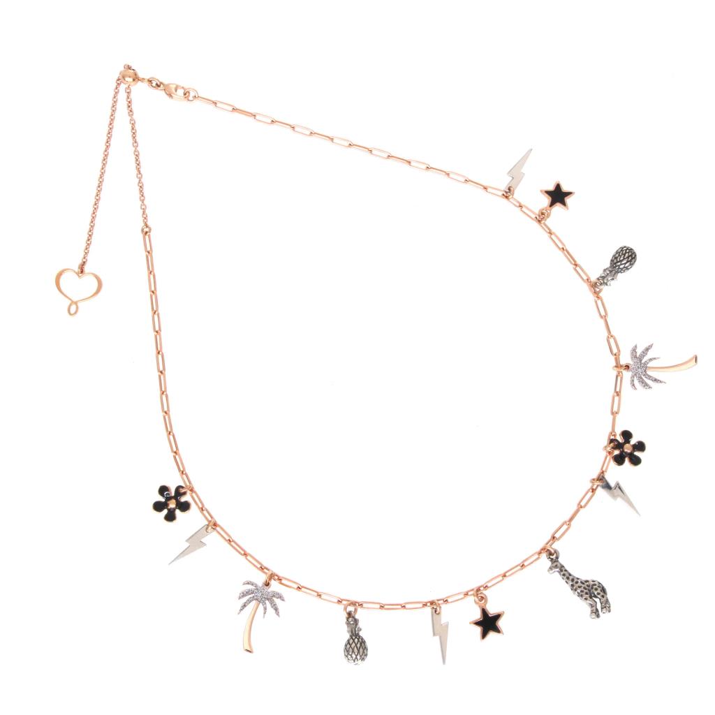 Collana Maman et Sophie Girocollo con elementi pendenti  - MAMAN ET SOPHIE