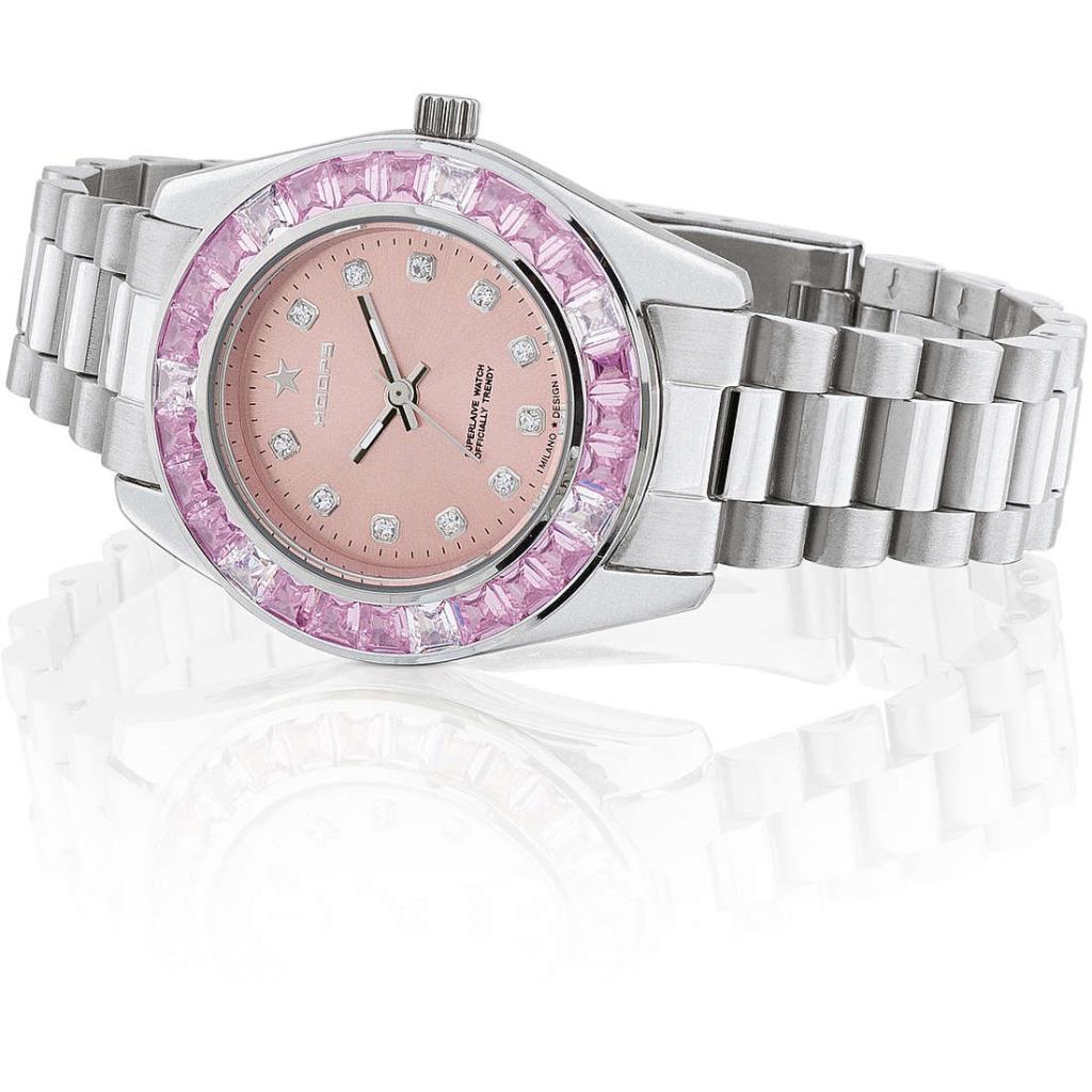 Orologio Hoops Monte Carlo Silver Pink - HOOPS