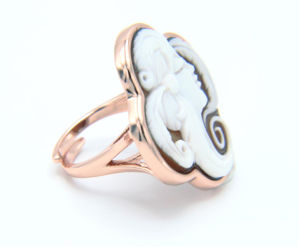 Anello Cameo Italiano Volto Di Donna - CAMEO ITALIANO