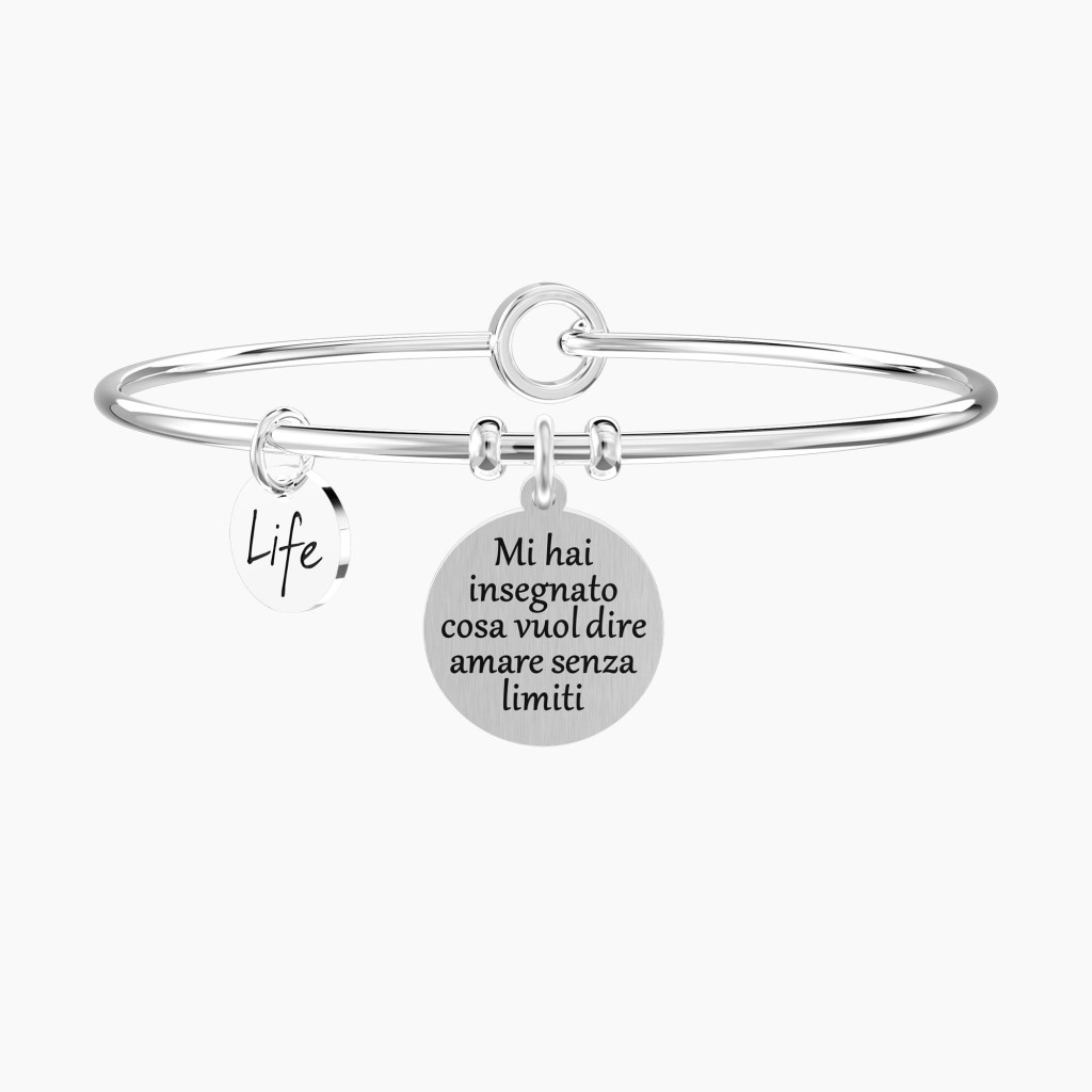 Bracciale rigido con ciondolo mamma - KIDULT