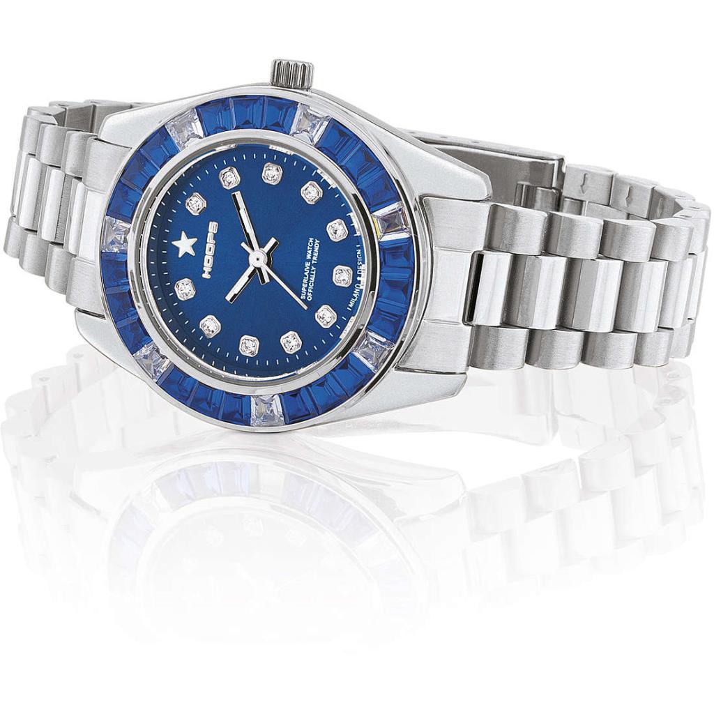 Orologio Hoops Monte Carlo Silver Blue - HOOPS