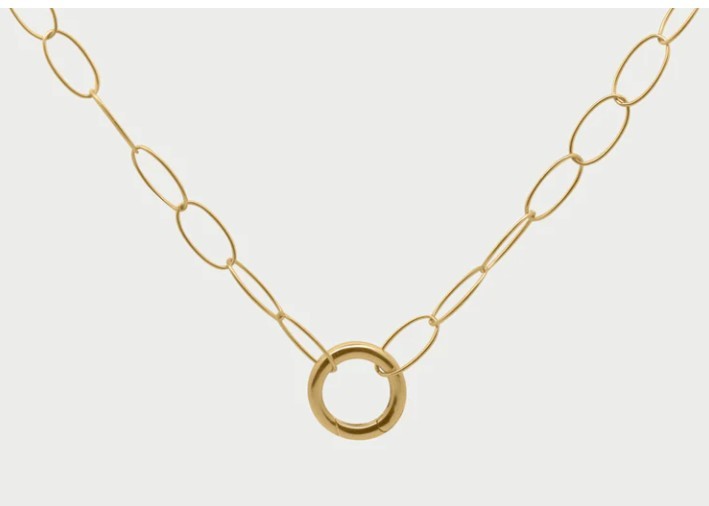 Collana Lunga Base Maglie ovali anello cerchio - RUE DES MILLE