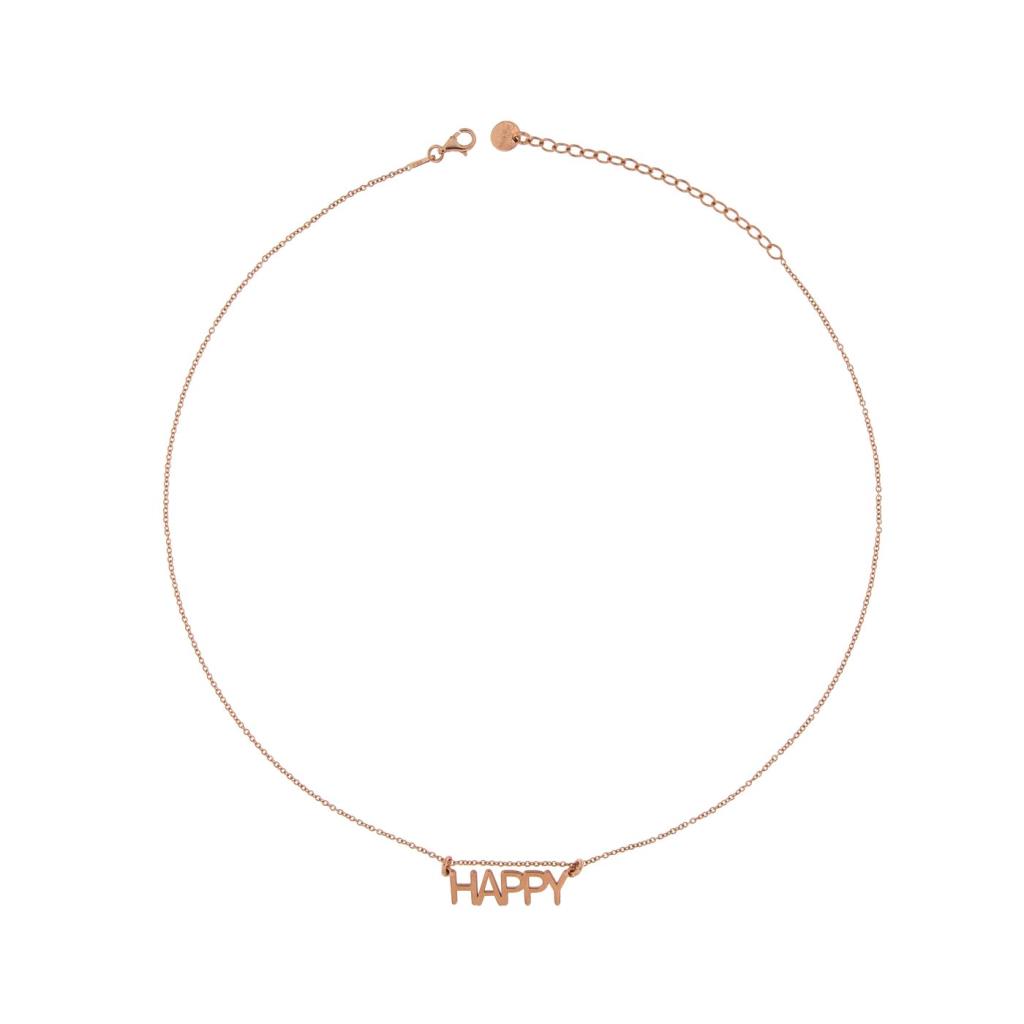 Girocollo Rue des Mille scritta HAPPY - RUE DES MILLE