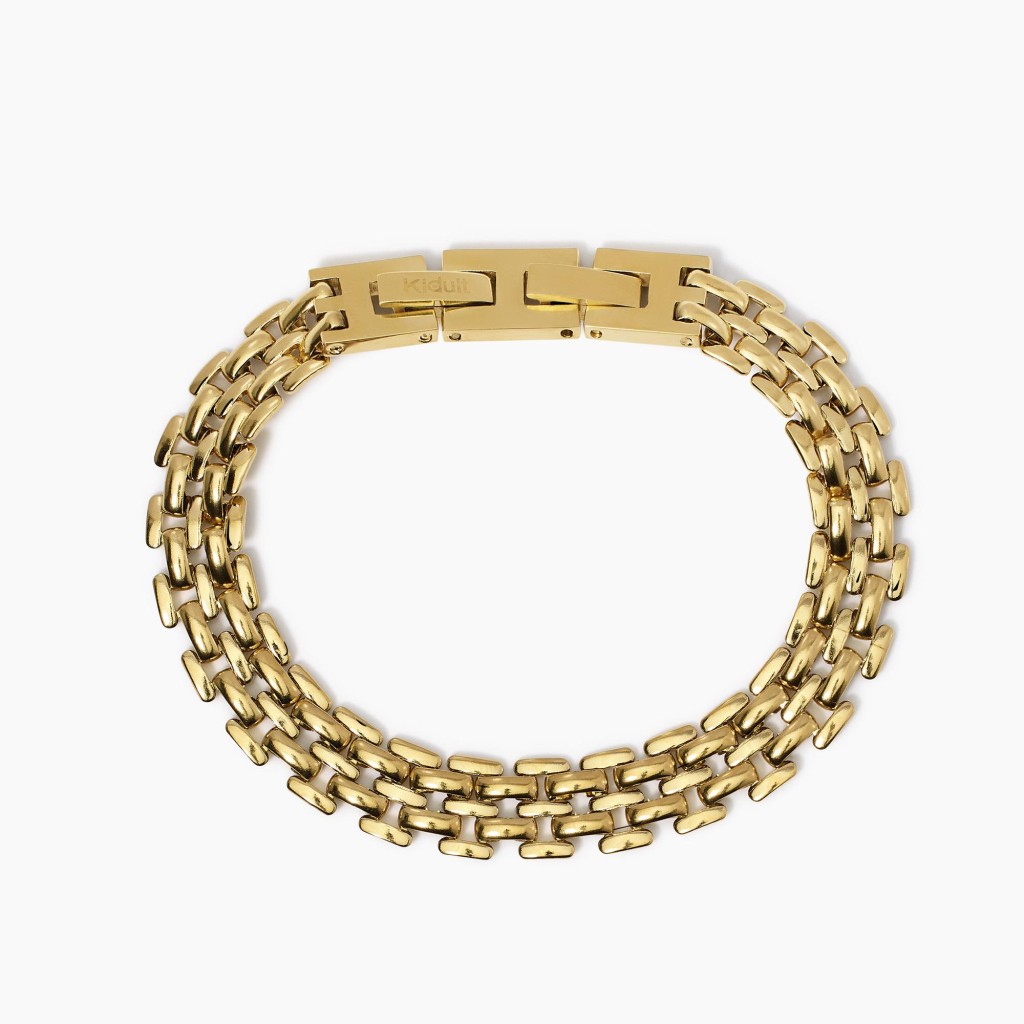 Bracciale in acciaio con catena panther - KIDULT
