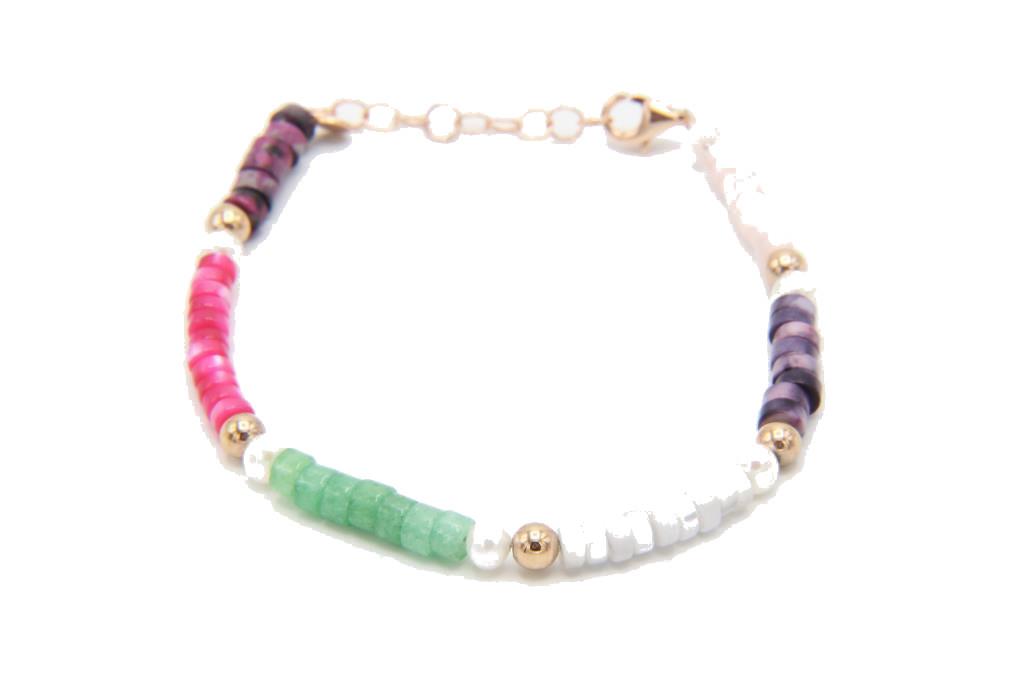 Bracciale Sacramore Firenze Cuore Pietre Multicolore - SACRAMORE FIRENZE