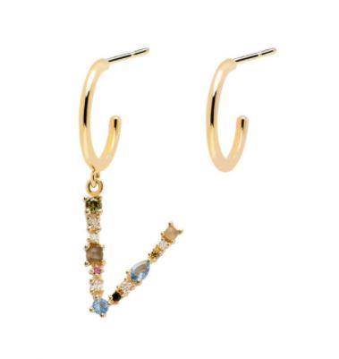 Orecchini P D Paola Iniziale V - PDPAOLA