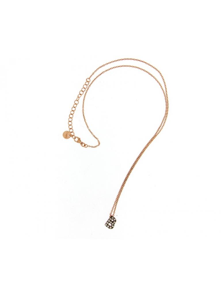 COLLANA CON LETTERA IN ZIRCONE PERSONALIZZABILE (SU RICHIESTA) - RUE DES MILLE