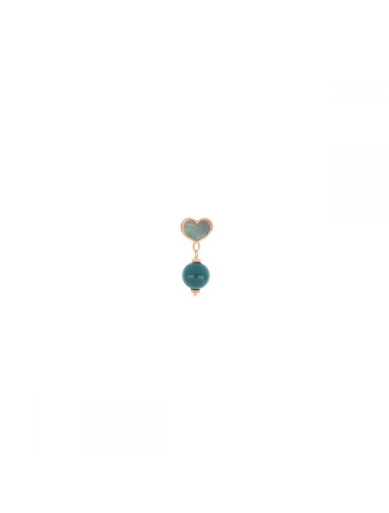 Mono Orecchino Maman et Sophie Pianeti Quarzo Cuore - MAMAN ET SOPHIE