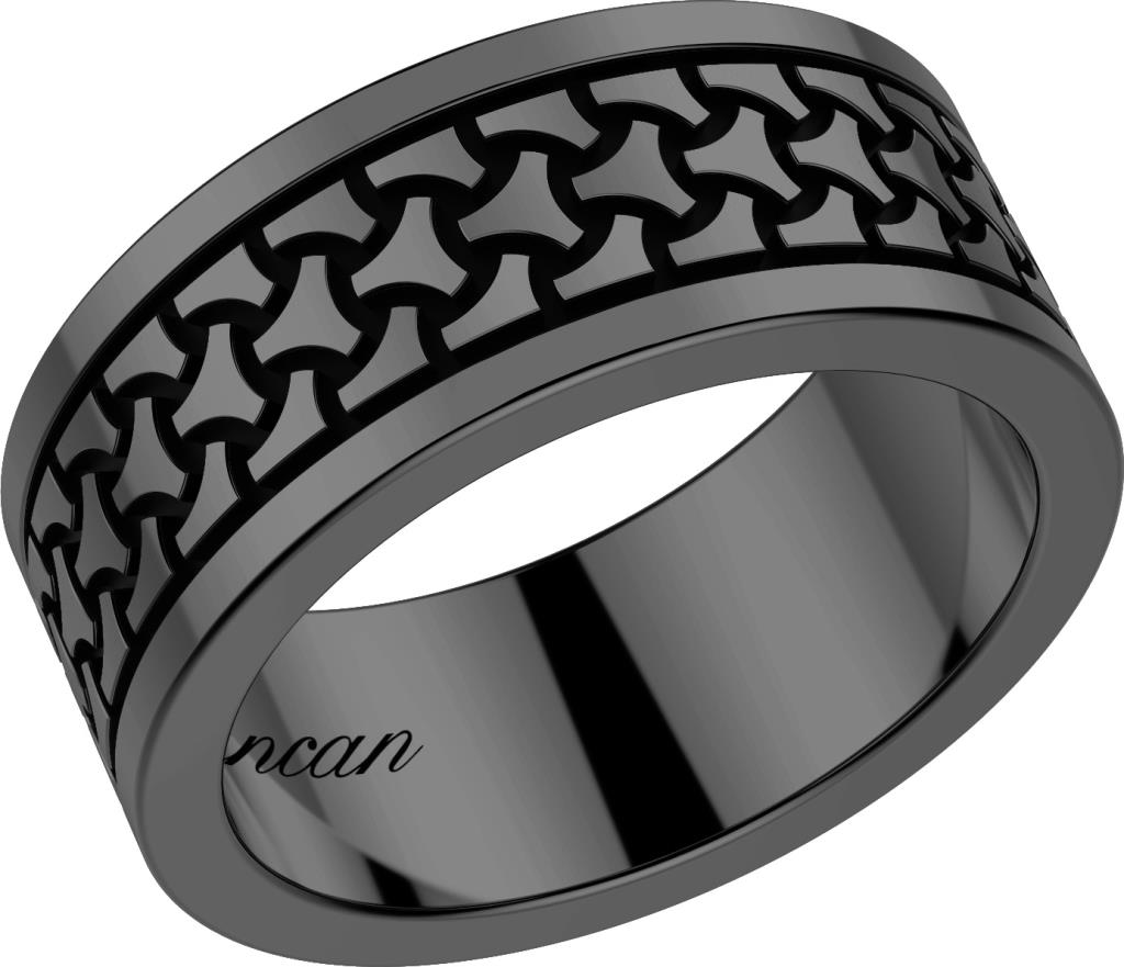 Anello Zancan Total Black - ZANCAN