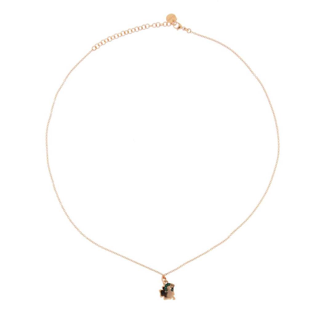 Collana Girocollo con ciondoli quadrifoglio e ferro di cavallo - RUE DES MILLE