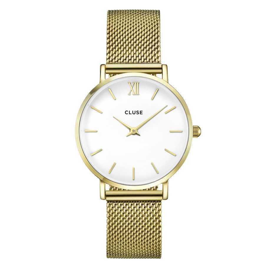 Minuit Mesh Gold White/Gold - CLUSE