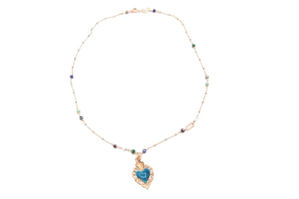 Collana Sacramore Firenze Cuore Azzurro - SACRAMORE FIRENZE