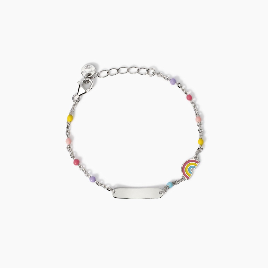 Bracciale personalizzabile con arcobaleno - MABINA