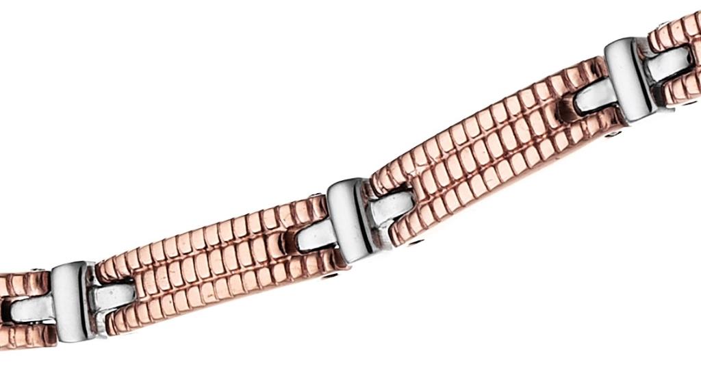 Bracciale Zancan da uomo acciaio pvd Rosa  - ZANCAN