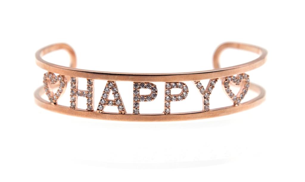 Bracciale Rigido Happy - LORENZO SEGONI SILVER