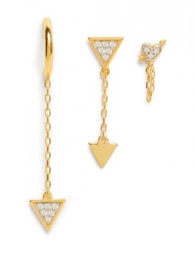 Orecchini Valentina Ferragni Trio Sofia Gold - VALENTINA FERRAGNI