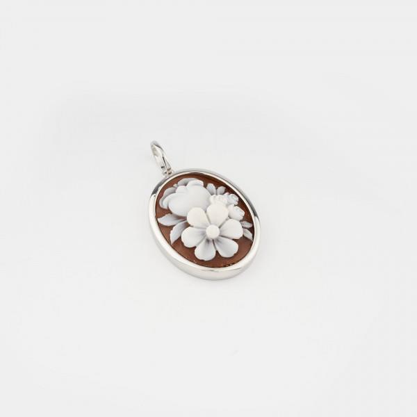 Penedente Cameo Bouquet Oro Rosa - CAMEO ITALIANO